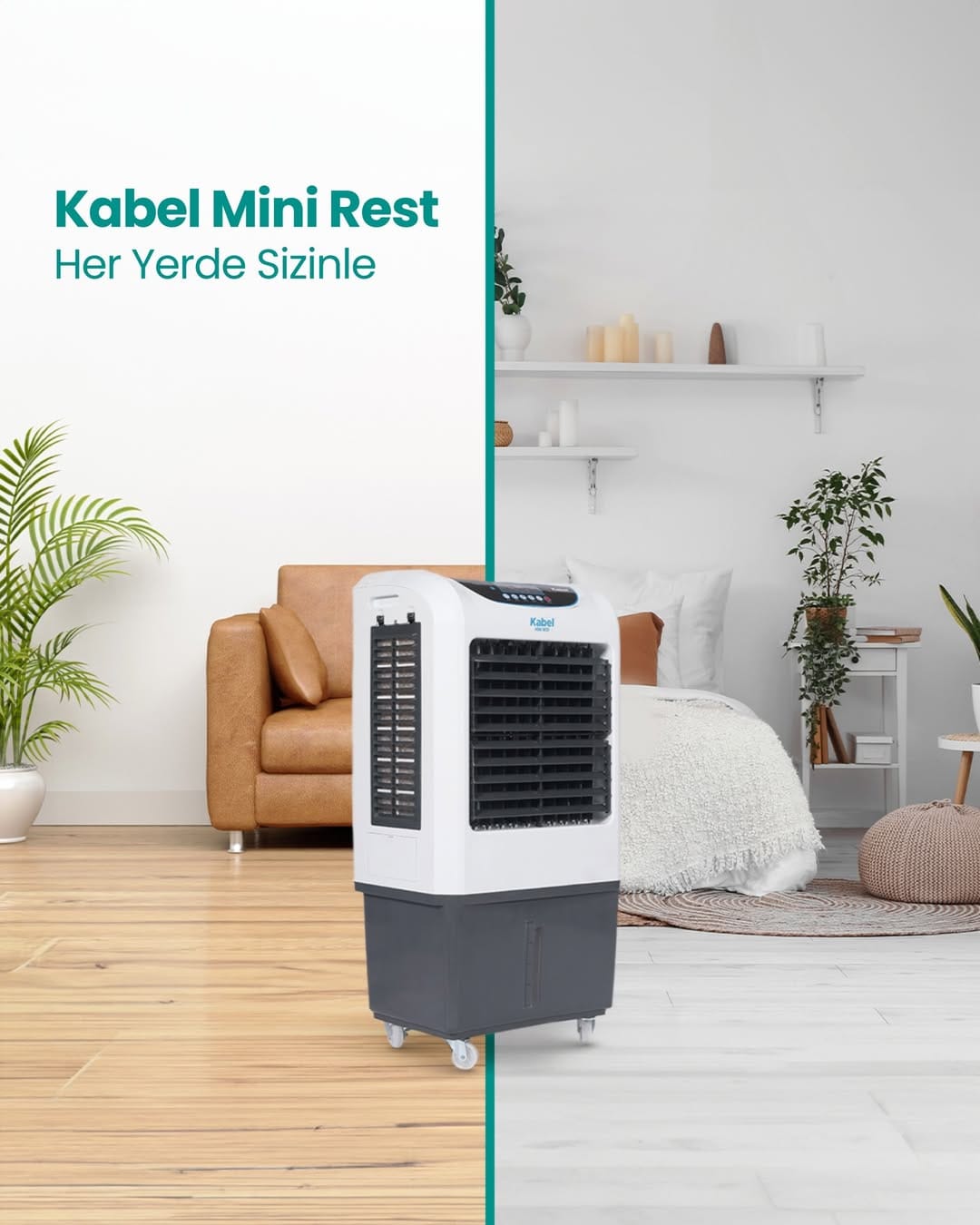Kabel Mini Rest Evaporatif Soğutucu - Yan Görünüm