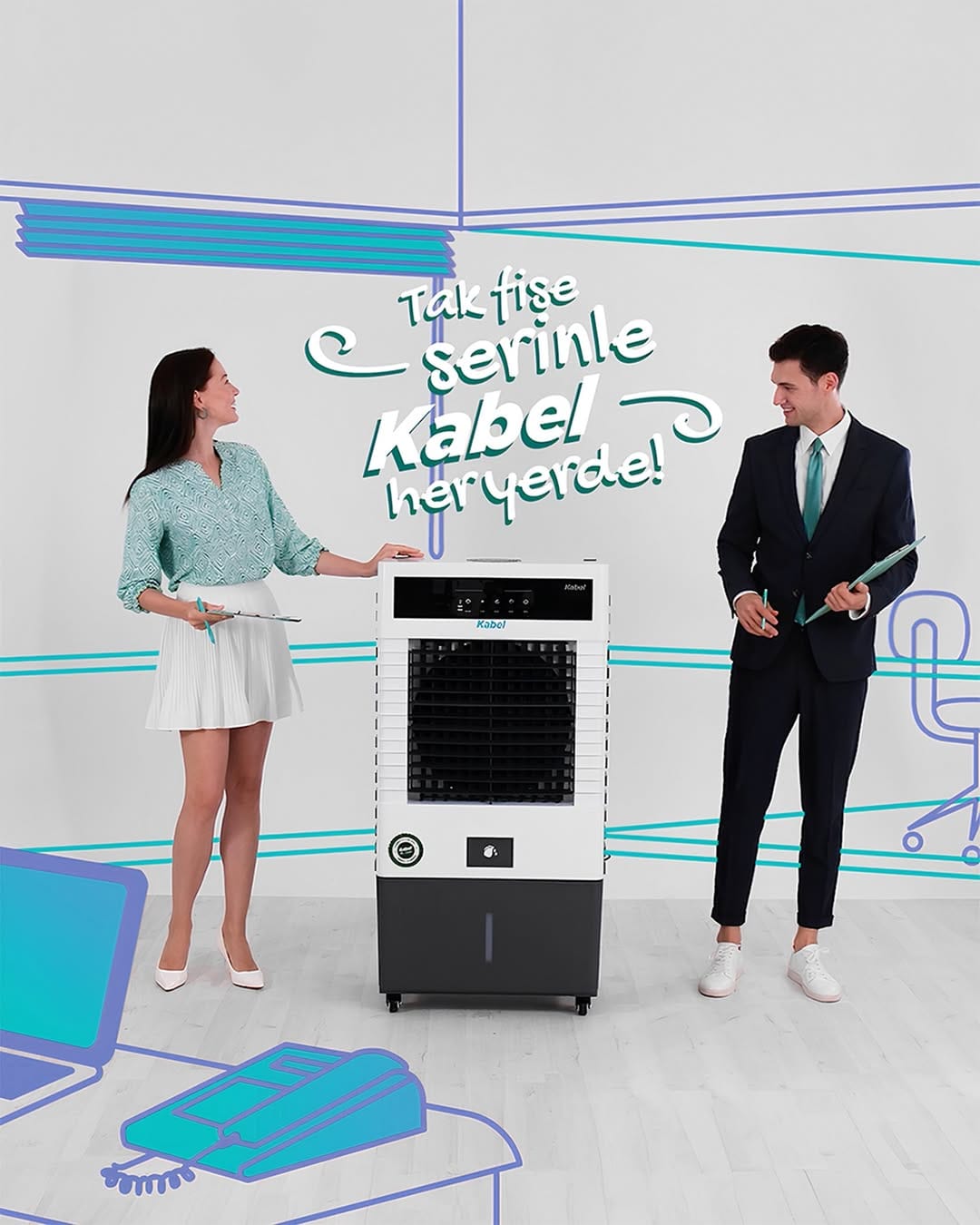 Kabel Salon Harmony Evaporatif Soğutucu